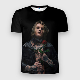 Мужская футболка 3D Slim с принтом Neverlove рокер в Курске, 100% полиэстер с улучшенными характеристиками | приталенный силуэт, круглая горловина, широкие плечи, сужается к линии бедра | 