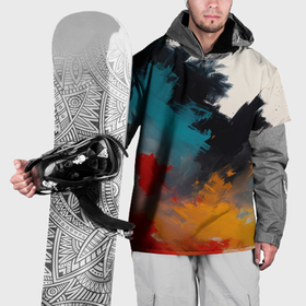 Накидка на куртку 3D с принтом Красочная мазня в Белгороде, 100% полиэстер |  | Тематика изображения на принте: 