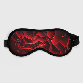 Маска для сна 3D с принтом Объемные красные  разломы в Кировске, внешний слой — 100% полиэфир, внутренний слой — 100% хлопок, между ними — поролон |  | Тематика изображения на принте: 