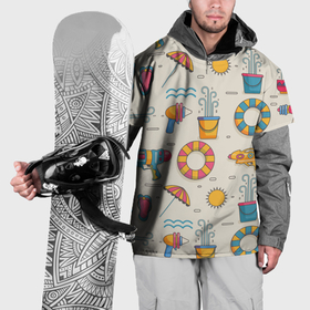 Накидка на куртку 3D с принтом Vibe summer в Санкт-Петербурге, 100% полиэстер |  | Тематика изображения на принте: 