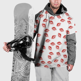 Накидка на куртку 3D с принтом Поцелуи   паттерн в Рязани, 100% полиэстер |  | 