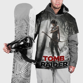 Накидка на куртку 3D с принтом Rise of the tomb rider в Санкт-Петербурге, 100% полиэстер |  | 