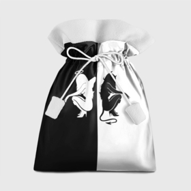 Подарочный 3D мешок с принтом Ангел и Демон в Тюмени, 100% полиэстер | Размер: 29*39 см | Тематика изображения на принте: 