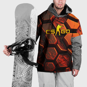 Накидка на куртку 3D с принтом CS GO orange logo в Екатеринбурге, 100% полиэстер |  | Тематика изображения на принте: 