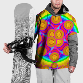 Накидка на куртку 3D с принтом Узор цвета хохломы в Петрозаводске, 100% полиэстер |  | Тематика изображения на принте: 