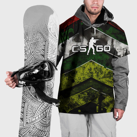 Накидка на куртку 3D с принтом CSGO абстрактный камуфляж в Екатеринбурге, 100% полиэстер |  | 