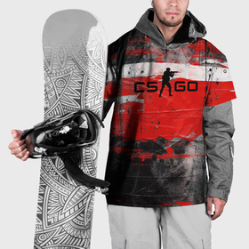 Накидка на куртку 3D с принтом CS GO краска в Петрозаводске, 100% полиэстер |  | 