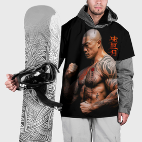 Накидка на куртку 3D с принтом Irezumi tattoo yakuza в Санкт-Петербурге, 100% полиэстер |  | 