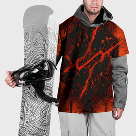 Накидка на куртку 3D с принтом Адский разлом в Белгороде, 100% полиэстер |  | Тематика изображения на принте: 