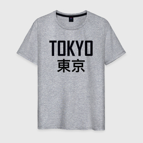 Мужская футболка хлопок с принтом Tokyo   Japan style , 100% хлопок | прямой крой, круглый вырез горловины, длина до линии бедер, слегка спущенное плечо. | 