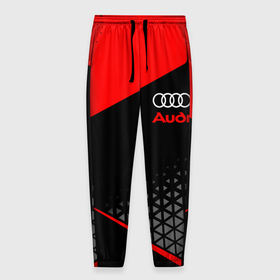 Мужские брюки 3D с принтом Ауди   sportwear в городе Новоалтайск, 100% полиэстер | манжеты по низу, эластичный пояс регулируется шнурком, по бокам два кармана без застежек, внутренняя часть кармана из мелкой сетки | Тематика изображения на принте: 