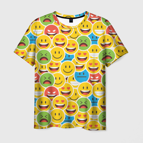 Мужская футболка 3D с принтом Интернет эмоции в Курске, 100% полиэфир | прямой крой, круглый вырез горловины, длина до линии бедер | Тематика изображения на принте: 