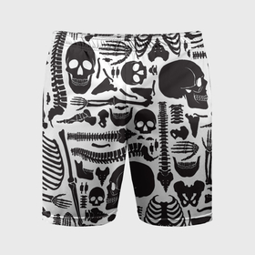 Мужские шорты спортивные с принтом Human osteology ,  |  | 