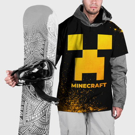 Накидка на куртку 3D с принтом Minecraft   gold gradient в Курске, 100% полиэстер |  | Тематика изображения на принте: 