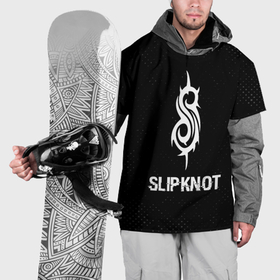 Накидка на куртку 3D с принтом Slipknot glitch на темном фоне в Новосибирске, 100% полиэстер |  | 