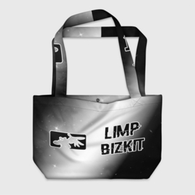 Пляжная сумка 3D с принтом Limp Bizkit glitch на светлом фоне: надпись и символ в Белгороде, 100% полиэстер | застегивается на металлическую кнопку; внутренний карман застегивается на молнию. Стенки укреплены специальным мягким материалом, чтобы защитить содержимое от несильных ударов
 | 