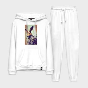 Мужской костюм хлопок с толстовкой с принтом Модный зайчара   нейросеть в городе Новоалтайск,  |  | 