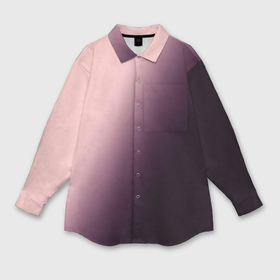 Мужская рубашка oversize 3D с принтом Градиент пыльно розовый в Белгороде,  |  | 