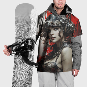 Накидка на куртку 3D с принтом Охотница за беглецами в Петрозаводске, 100% полиэстер |  | Тематика изображения на принте: 