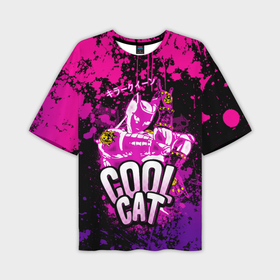 Мужская футболка oversize 3D с принтом Jo Jo   Королева убийца cool cat в Курске,  |  | Тематика изображения на принте: 