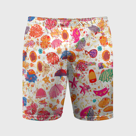 Мужские шорты спортивные с принтом Морской пляж в Белгороде,  |  | Тематика изображения на принте: 