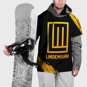 Накидка на куртку 3D с принтом Lindemann   gold gradient в Кировске, 100% полиэстер |  | Тематика изображения на принте: 