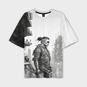 Мужская футболка oversize 3D с принтом Матёрый бригадир в Новосибирске,  |  | 