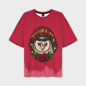 Мужская футболка oversize 3D с принтом Bring Me The Horizon Owl в Курске,  |  | 