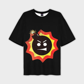 Мужская футболка oversize 3D с принтом Serious Sam logo ,  |  | 