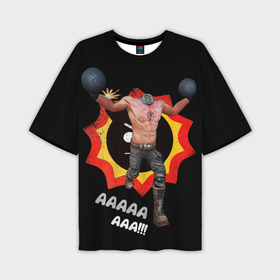 Мужская футболка oversize 3D с принтом Serious Sam   kamikaze ,  |  | 