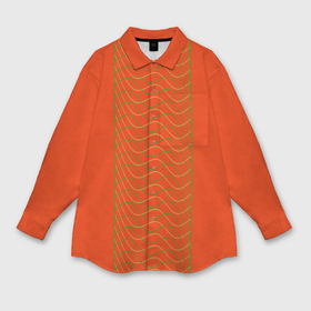 Мужская рубашка oversize 3D с принтом Сицилийский апельсин в Новосибирске,  |  | 
