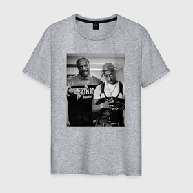 Мужская футболка хлопок с принтом Old Gangstars в Курске, 100% хлопок | прямой крой, круглый вырез горловины, длина до линии бедер, слегка спущенное плечо. | 