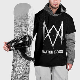 Накидка на куртку 3D с принтом Watch Dogs glitch на темном фоне в Новосибирске, 100% полиэстер |  | Тематика изображения на принте: 