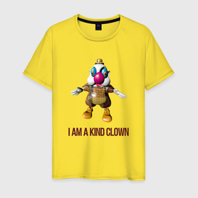 Мужская футболка хлопок с принтом Я добрый клоун в Белгороде, 100% хлопок | прямой крой, круглый вырез горловины, длина до линии бедер, слегка спущенное плечо. | 
