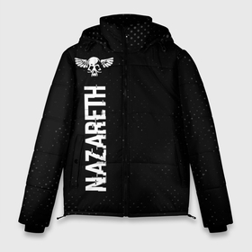 Мужская зимняя куртка 3D с принтом Nazareth glitch на темном фоне: по вертикали в Екатеринбурге, верх — 100% полиэстер; подкладка — 100% полиэстер; утеплитель — 100% полиэстер | длина ниже бедра, свободный силуэт Оверсайз. Есть воротник-стойка, отстегивающийся капюшон и ветрозащитная планка. 

Боковые карманы с листочкой на кнопках и внутренний карман на молнии. | 