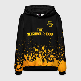 Мужская толстовка 3D с принтом The Neighbourhood   gold gradient: символ сверху в Тюмени, 100% полиэстер | двухслойный капюшон со шнурком для регулировки, мягкие манжеты на рукавах и по низу толстовки, спереди карман-кенгуру с мягким внутренним слоем. | 