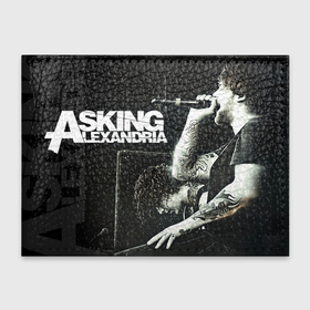 Обложка для студенческого билета с принтом Asking Alexandria singer в Курске, натуральная кожа | Размер: 11*8 см; Печать на всей внешней стороне | Тематика изображения на принте: 