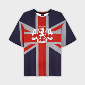 Мужская футболка oversize 3D с принтом Asking Alexandria британский флаг в Екатеринбурге,  |  | 