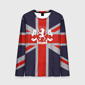 Мужской лонгслив 3D с принтом Asking Alexandria британский флаг , 100% полиэстер | длинные рукава, круглый вырез горловины, полуприлегающий силуэт | Тематика изображения на принте: 