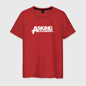 Светящаяся мужская футболка с принтом Asking Alexandria  logo в Новосибирске,  |  | Тематика изображения на принте: 