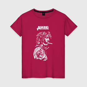 Светящаяся женская футболка с принтом Asking Alexandria: Ben Bruce в Тюмени,  |  | 