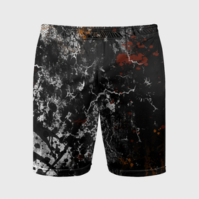 Мужские шорты спортивные с принтом Граффити абстрактный рисунок ,  |  | Тематика изображения на принте: 