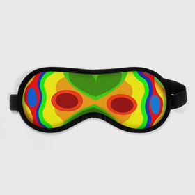 Маска для сна 3D с принтом Цветные плавные фигуры в Ухте, внешний слой — 100% полиэфир, внутренний слой — 100% хлопок, между ними — поролон |  | 