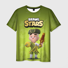 Мужская футболка 3D с принтом Barqley Brawl stars , 100% полиэфир | прямой крой, круглый вырез горловины, длина до линии бедер | 
