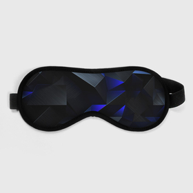 Маска для сна 3D с принтом Black  blue  abstract в Санкт-Петербурге, внешний слой — 100% полиэфир, внутренний слой — 100% хлопок, между ними — поролон |  | 