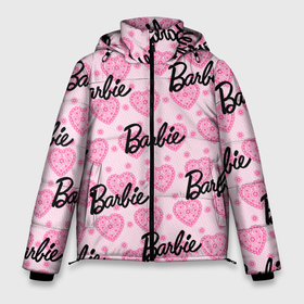 Мужская зимняя куртка 3D с принтом Логотип Барби и розовое кружево , верх — 100% полиэстер; подкладка — 100% полиэстер; утеплитель — 100% полиэстер | длина ниже бедра, свободный силуэт Оверсайз. Есть воротник-стойка, отстегивающийся капюшон и ветрозащитная планка. 

Боковые карманы с листочкой на кнопках и внутренний карман на молнии. | Тематика изображения на принте: 