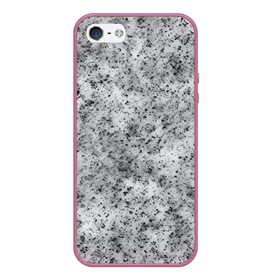 Чехол для iPhone 5/5S матовый с принтом Текстура гранита в Ухте, Силикон | Область печати: задняя сторона чехла, без боковых панелей | 