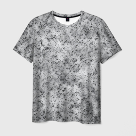 Мужская футболка 3D с принтом Текстура гранита , 100% полиэфир | прямой крой, круглый вырез горловины, длина до линии бедер | Тематика изображения на принте: 