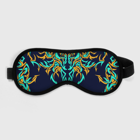 Маска для сна 3D с принтом колючий в городе Новоалтайск, внешний слой — 100% полиэфир, внутренний слой — 100% хлопок, между ними — поролон |  | 