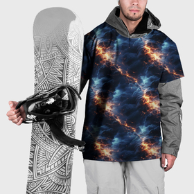 Накидка на куртку 3D с принтом Thunderstorm   pattern , 100% полиэстер |  | 